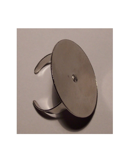 Ring blank silver plated D=30mm