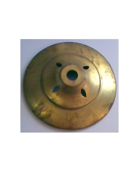 Cap with rhombus holes, brass 14cm