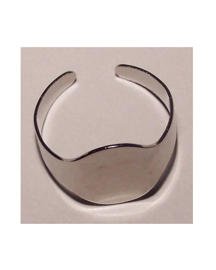 Ring blank silvered plated