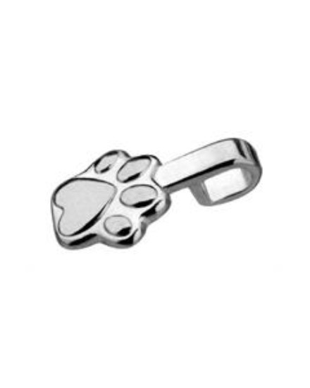 Bracked Paw Bails silver plated for pendants 5 PCS